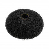LUSSONI Hair Bun Ring, Black, Ø 90 mm