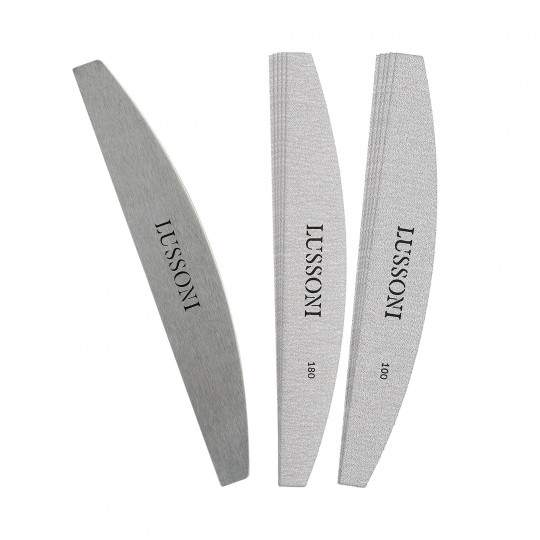 LUSSONI Nail File Set: Stainless Steel File Core and 10 Disposable Paper Files