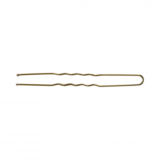 LUSSONI Wavy Hair Pins, 7,5 cm, 300 pcs, golden color