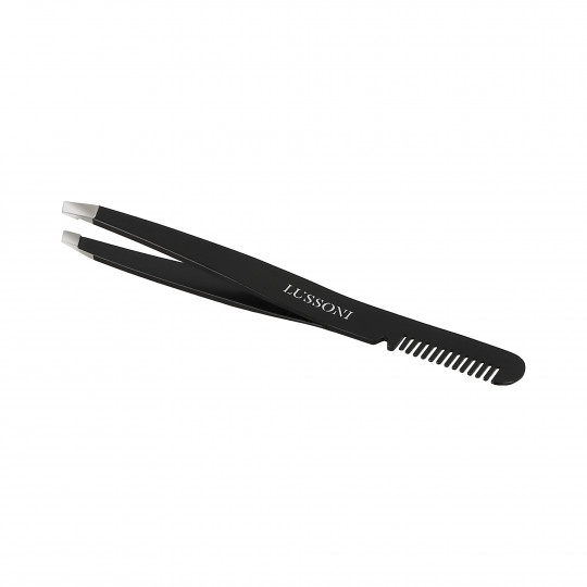 LUSSONI Slant tweezers with comb