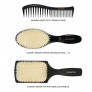 Kashōki Hasu Hair Styling Set: 1 x Detangling Brush, 1 x Round brush, 1 x Comb