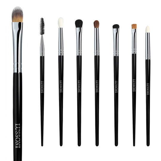 LUSSONI Smokey Eye - 8 Pcs Professional Makeup Brush Set