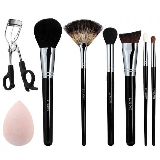 LUSSONI Glow Maker - 8 Pcs Professional Makeup Brush Set
