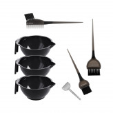 LUSSONI 7 Pcs Hair Coloring Kit: Tinting Bowls, Tinting Brushes, Tube Squeezer