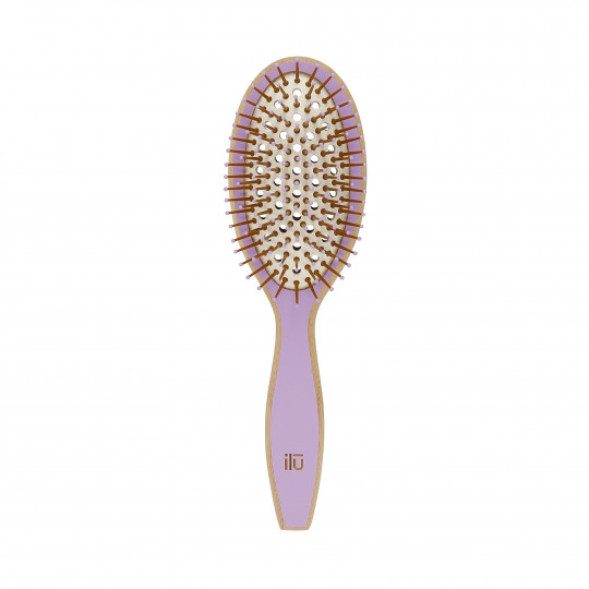 ilū BambooM! Bamboo Hairbrush - Wild Lavender