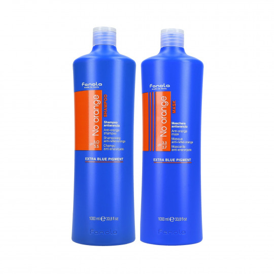 FANOLA NO ORANGE For brown hair Shampoo 1000ml+ Mask 1000ml Set
