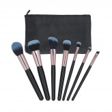 MIMO 7 pcs makeup brush set with case, Black