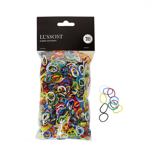LUSSONI Rubber hair bands, Ø15mm, 100gr
