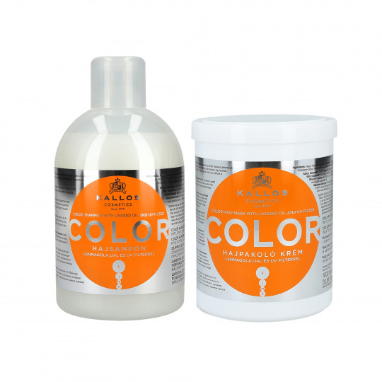 Kallos KJMN Color Set Shampoo 1000 ml + Mask 1000 ml 