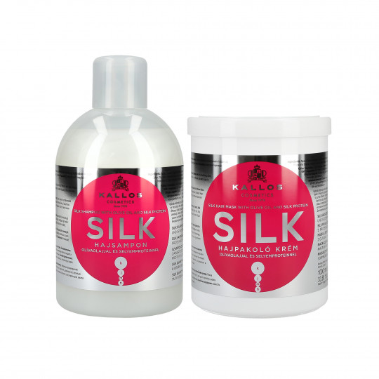 Kallos KJMN Silk Set Shampoo1000 ml + Mask 1000 ml 