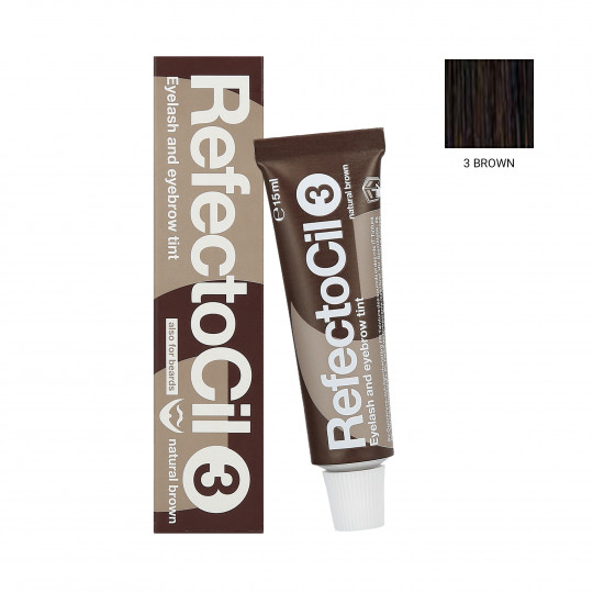 RefectoCilgel for eyebrows and eyelashes 3 Brown 15ml