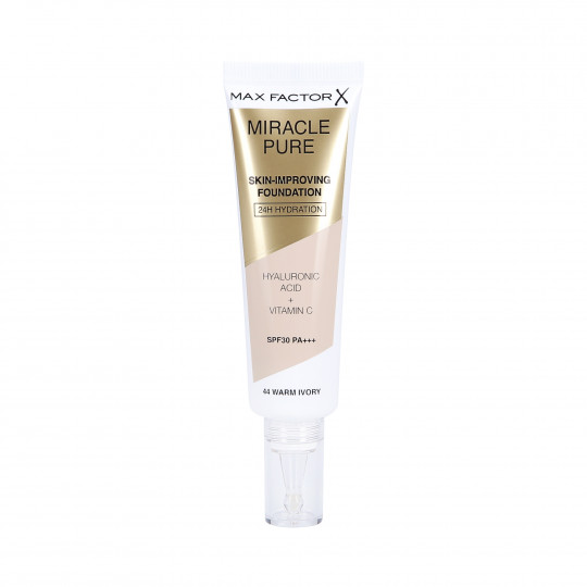 MAX FACTOR MIRACLE PURE SKIN Foundation improving the condition of the skin 44 Warm Ivory 30ml