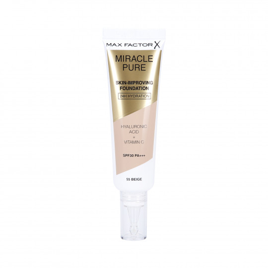 MAX FACTOR MIRACLE PURE SKIN Foundation improving the condition of the skin 55 Beige 30ml