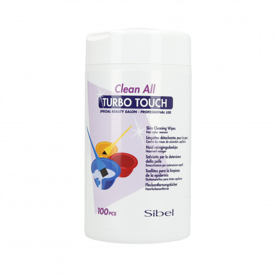 SIBEL Clean All Turbo Touch wipes for hair colour stains 100p.