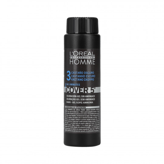 L'Oreal Professionnel Homme Cover 5 'Dye (3) Dark brown 50ml